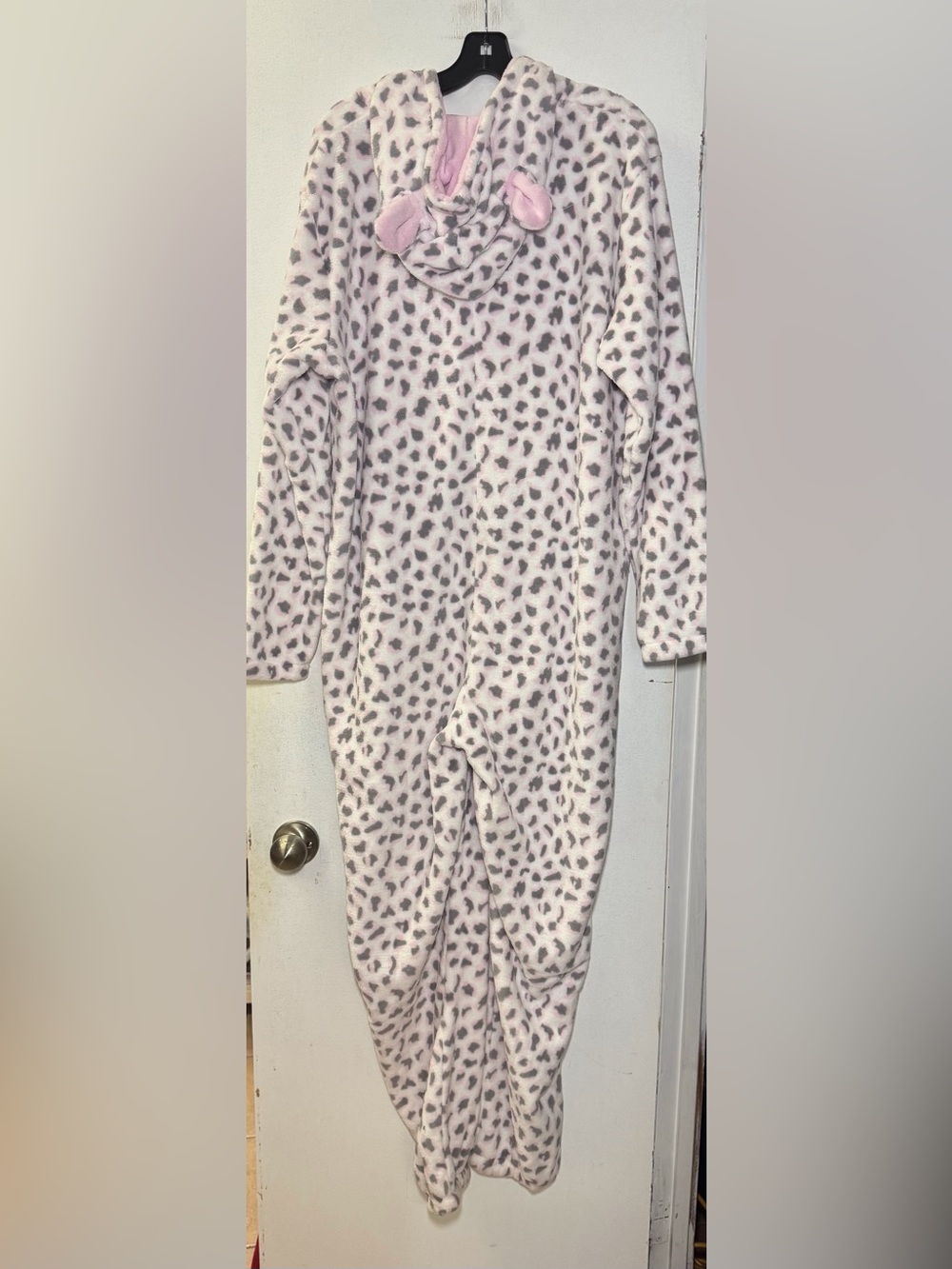 Ladies Fleece One Piece Pyjamas - Picture 5 of 7